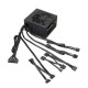 FSP HEXA 85+ PRO 650W unidad de fuente de alimentación 20+4 pin ATX ATX Negro