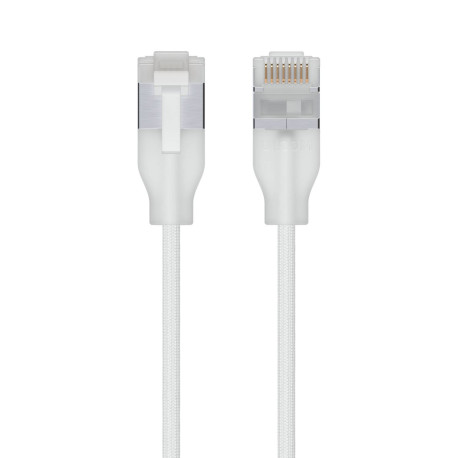 Ubiquiti UACC-Cable-Patch-EL-C6A-3M-W cable de red Translúcido, Blanco Cat6a