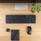 TooQ Teclado + Ratón slim inalámbricos, Negro