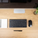 TooQ Teclado compacto + Ratón slim inalámbrico, Negro
