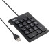 TooQ Teclado numérico USB, 19 teclas, Negro