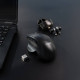 TooQ Ratón Inalámbrico Ergonómico 1600 DPI, 6 botones, Negro