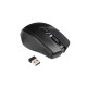 TooQ Ratón inalámbrico, 1600 DPI, 4 botones, Negro