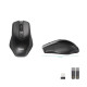 TooQ Ratón inalámbrico, 1600 DPI, 4 botones, Negro