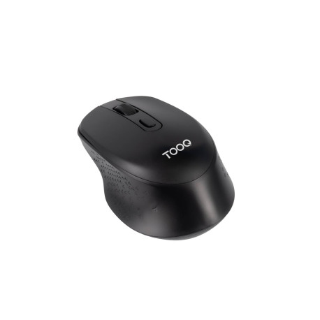 TooQ Ratón inalámbrico, 1600 DPI, 4 Botones, Negro