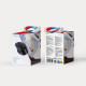 TooQ Ratón inalámbrico, 1600 DPI, 4 Botones, Negro