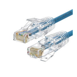 WP WPC-PAT-6AU002LB-S cable de red Azul 0,2 m Cat6a U/UTP (UTP)
