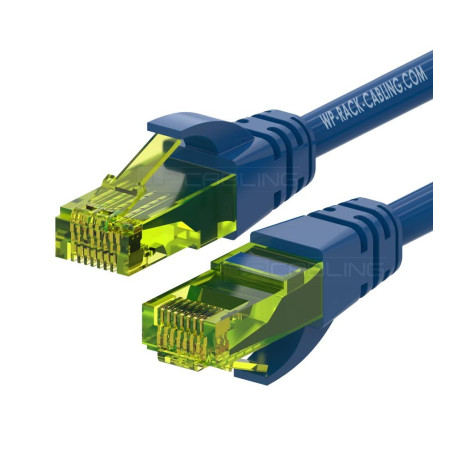 WP WPC-PAT-6AU005B cable de red Azul 0,5 m Cat6a U/UTP (UTP)