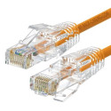 WP WPC-PAT-6AU005O-S cable de red Naranja, Transparente 0,5 m Cat6a U/UTP (UTP)