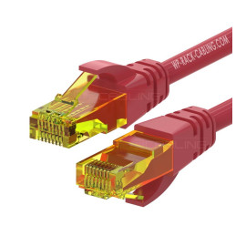 WP WPC-PAT-6AU005R cable de red Rojo 0,5 m Cat6a U/UTP (UTP)