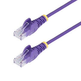 StarTech.com N6PAT25CMPLS cable de red Púrpura 0,25 m Cat6 U/UTP (UTP)