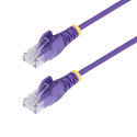 StarTech.com N6PAT25CMPLS cable de red Púrpura 0,25 m Cat6 U/UTP (UTP)