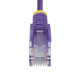 StarTech.com N6PAT25CMPLS cable de red Púrpura 0,25 m Cat6 U/UTP (UTP)