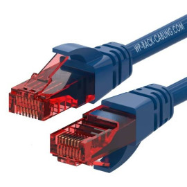 WP WPC-PAT-6U002B cable de red Azul, Rojo 0,2 m Cat6 U/UTP (UTP)