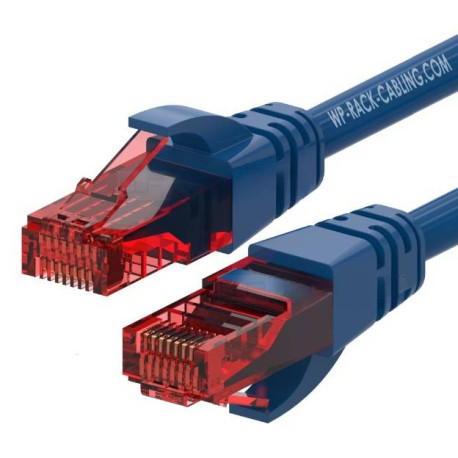 WP WPC-PAT-6U002B cable de red Azul, Rojo 0,2 m Cat6 U/UTP (UTP)