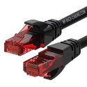 WP WPC-PAT-6U002BL cable de red Negro, Rojo 0,2 m Cat6 U/UTP (UTP)