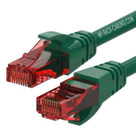 WP WPC-PAT-6U002G cable de red Negro, Verde 0,2 m Cat6 U/UTP (UTP)