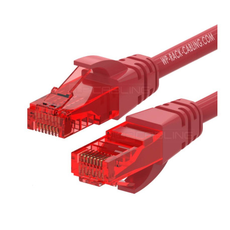 WP WPC-PAT-6U002R cable de red Rojo 0,2 m Cat6 U/UTP (UTP)