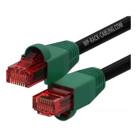 WP WPC-PAT-6U020BL-O cable de red Negro, Verde, Rojo 2 m Cat6 U/UTP (UTP)