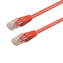 WP WPC-PAT-6U030R cable de red Rojo 3 m Cat6 U/UTP (UTP)