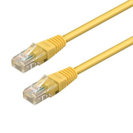 WP WPC-PAT-6U010Y cable de red Amarillo 1 m Cat6 U/UTP (UTP)