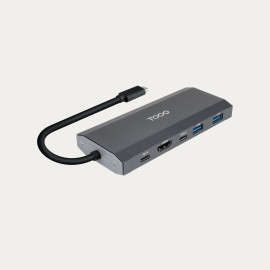 CAJA EXTERNA 6 PUERTOS PARA SSD GRIS TOOQ