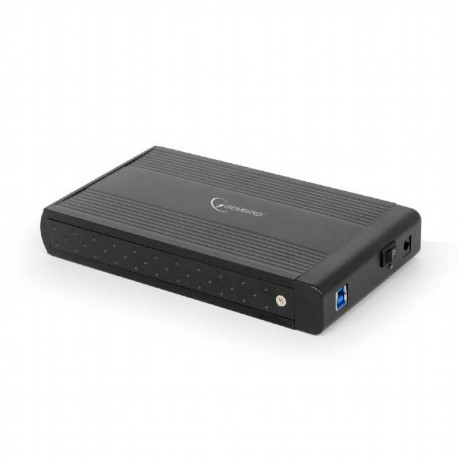 Gembird EE3-U3S-3 Disco duro portátil 3.5'' Negro recinto de almacenaje