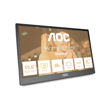 AOC 16T3EA monitor o TV portátil Negro 39,6 cm (15.6'') 1920 x 1080 Pixeles