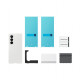 Samsung EF-EF976CWEGWW funda para teléfono móvil 20,3 cm (8'') Blanco