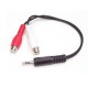 StarTech.com Cable Convertidor Adaptador Audio 15cm Mini Jack 3,5 mm a RCA EstÃ©reo - Conversor MUMFRCA