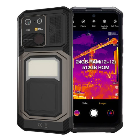 AGM G3 PRO 17,1 cm (6.72'') SIM doble Android 15 5G USB Tipo C 12 GB 512 GB 10000 mAh Negro