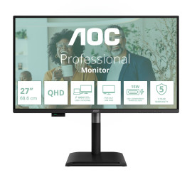 AOC Q27P4CV pantalla para PC 68,6 cm (27'') 2560 x 1440 Pixeles Quad HD LED Negro
