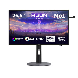 AOC AGON PRO AGP277QKDC pantalla para PC 67,3 cm (26.5'') 2560 x 1440 Pixeles Quad HD OLED Gris