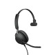 Jabra Evolve2 40 SE Auriculares Alámbrico Diadema Oficina/Centro de llamadas USB Type-C / USB Type-A Negro