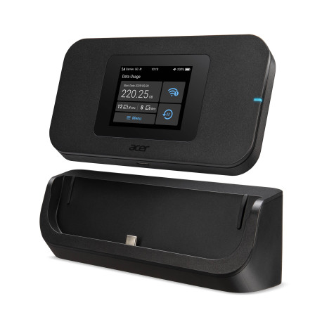Acer Connect Enduro M4D router inalámbrico Doble banda (2,4 GHz / 5 GHz) 5G Negro