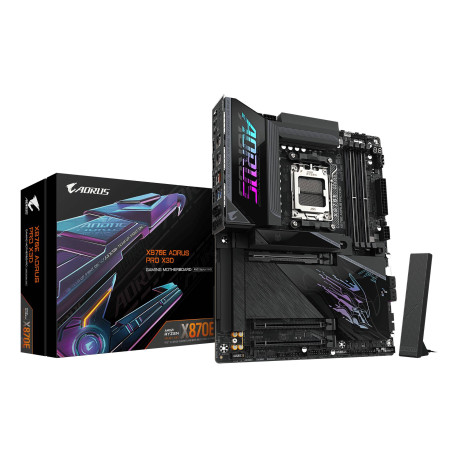 GIGABYTE X870E AORUS PRO X3D Placa Base - Compatible con procesadores AMD