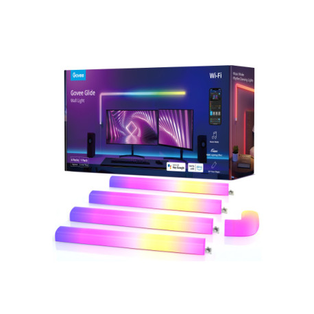 GOVEE - Govee Glide RGBIC Y Lights Luz de pared inteligente Wi-Fi/Bluetooth 72 W
