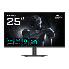GIGABYTE G25F2A Monitor Gaming 25'' FHD - 1920 x 1080, 240Hz, 1ms, 300 cd/m², Display HDR 10, HDMI 2.0, DisplayPort 1.4