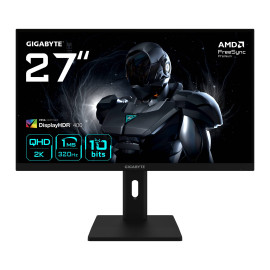 GIGABYTE G27Q3 Monitor Gaming 27” 2K QHD - 2560 x 1440, 320Hz, 1ms, 350 cd/m²
