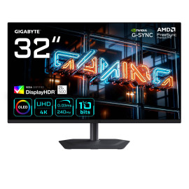 GIGABYTE MO32U24 Monitor Gaming OLED 32” 4K UHD - 3840 x 2160, 240Hz, 0.03ms