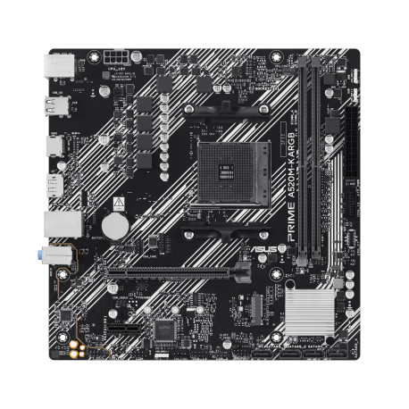 ASUS PRIME A520M-K ARGB AMD A520 Zócalo AM4 micro ATX