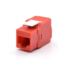 WP WPC-KEY-6UP-TL/R conector RJ45 Rojo, Blanco