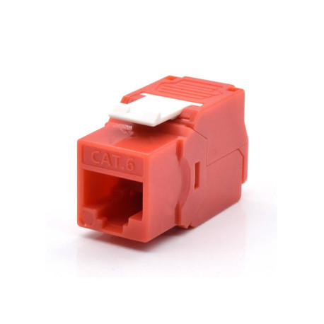 WP WPC-KEY-6UP-TL/R conector RJ45 Rojo, Blanco