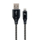 Gembird CC-USB2B-AMCM-1M-BW cable USB USB 2.0 USB A USB C Negro, Blanco