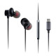 Panasonic RP-TCM225DEK auricular y casco Auriculares Alámbrico Dentro de oído Llamadas/Música USB Tipo C Negro