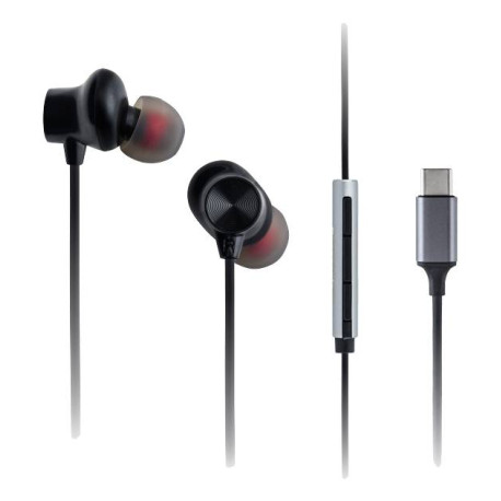 Panasonic RP-TCM225DEK auricular y casco Auriculares Alámbrico Dentro de oído Llamadas/Música USB Tipo C Negro