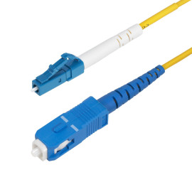 StarTech.com Cable de Fibra Óptica Simplex LC a SC (UPC) OS2 Monomodo de 2m