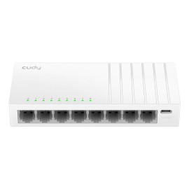 Cudy 8-Port Gigabit Switch with USB-C Power Input, GS108U 2.0 No administrado Gigabit Ethernet (10/100/1000) Blanco