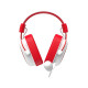 Havit H2002d Auriculares Alámbrico Diadema Juego Rojo, Blanco