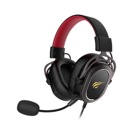 Havit H2008D Gaming Headset with minijack Auriculares Alámbrico Diadema Juego Negro, Rojo